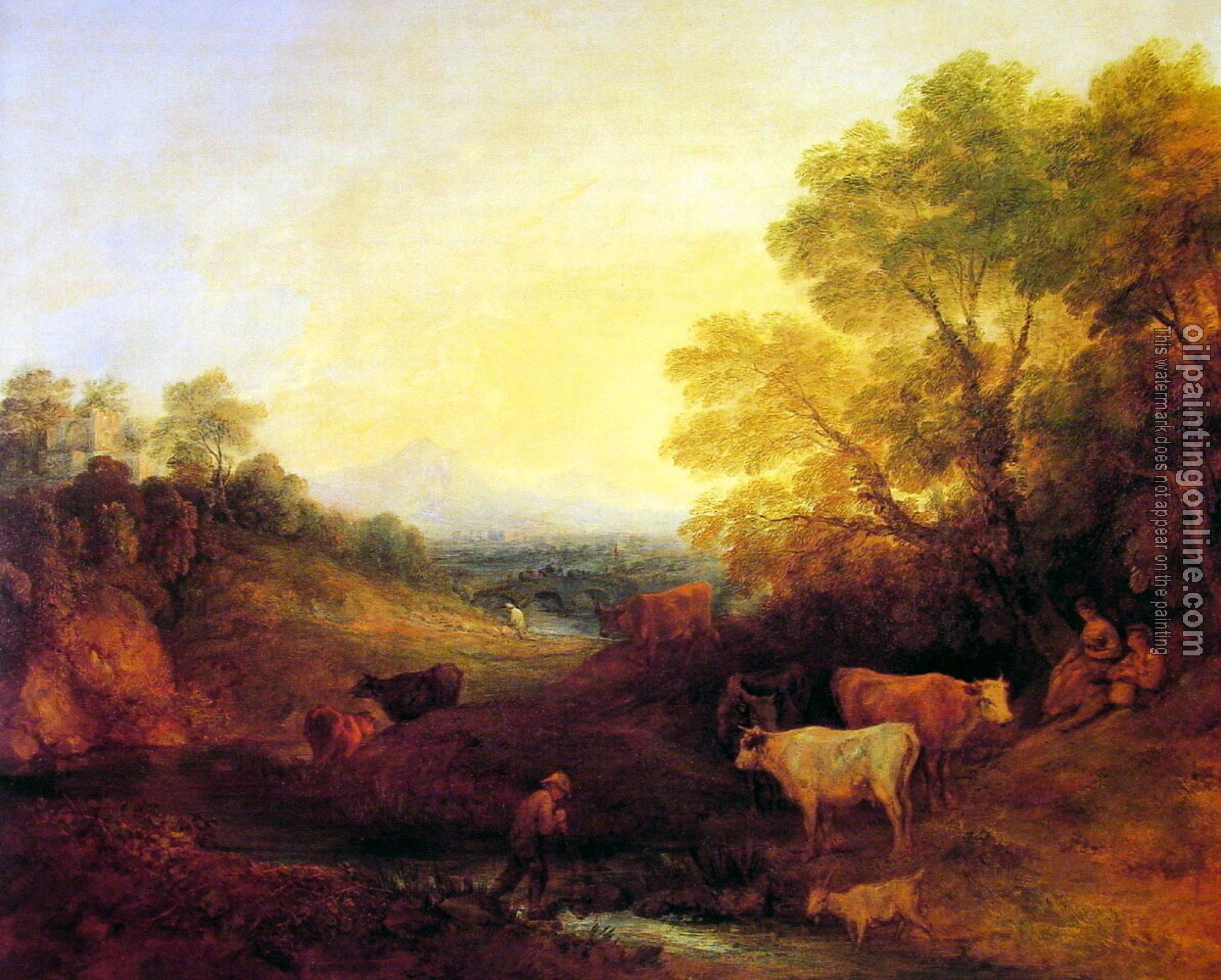 Gainsborough, Thomas - Landscape with Cattle